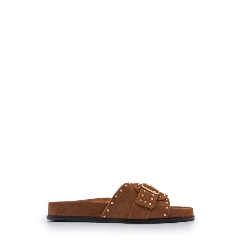 Image of Twinset Womens Mules Twinset Marron Female 36
