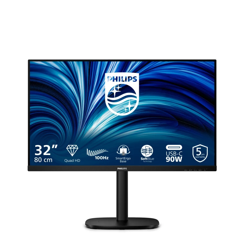 Image of Philips 32B2U3601/00 computer monitor 80cm (31.5") 2560 x 1440 pixels Quad HD LCD Black 32B2U3601/00