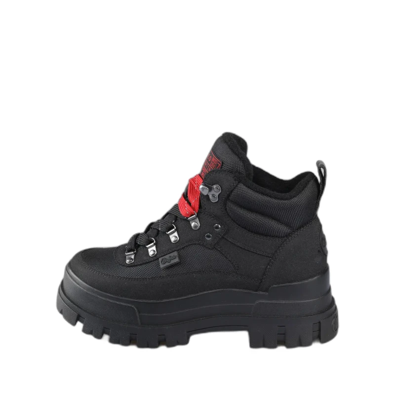 Image of Buffalo Womens boots Buffalo Aspha Com Hike Mid Noir Female 38