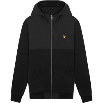 Image of Lyle and Scott Softshell Zip Hoodie - Black