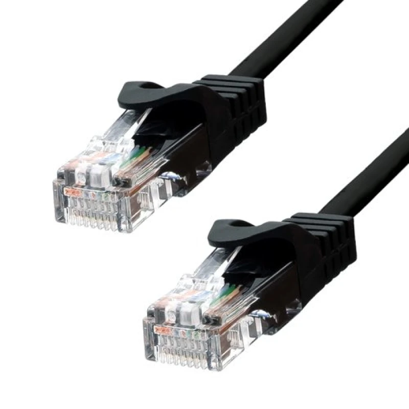 Image of ProXtend CAT5e U/UTP CU PVC Ethernet Cable Black 30CM