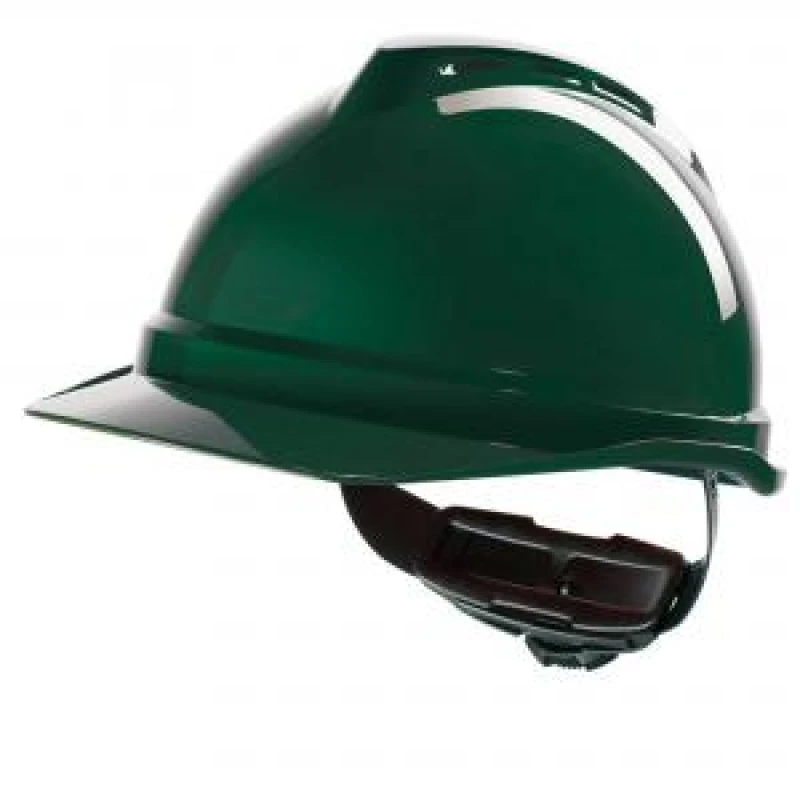 Image of MSA V - Gard 500 Vented Safety Helmet Green