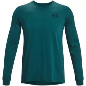 Image of Under Armour Sports Chest T Shirt Mens - Green
