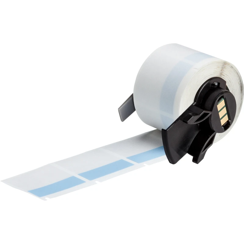 Image of Brady M6-32-427-BL printer label Blue. Transparent Self-adhesive print