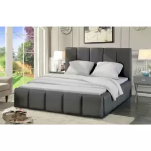 Image of Lurita Bed Single Plush Velvet Grey