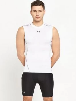 Image of Urban Armor Gear Mens Heatgear Sleeveless Tee, White, Size S, Men