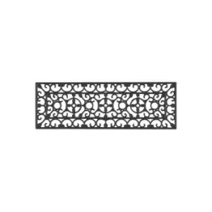 Image of Esselle Pack of 4 - Radcliffe Iron-effect Doormat, 25X75cm - Black