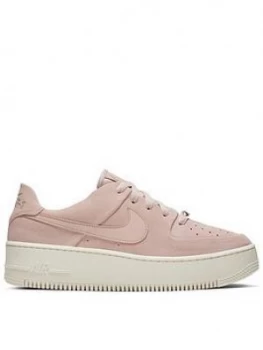 Image of Nike Air Force 1 Sage Low - Pink/White , Pink/White, Size 6, Women