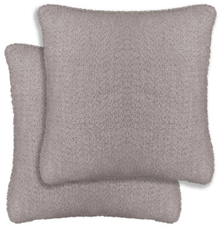 Image of Enhanced Living Pair of Royale Soft Textured Boucle Cushion Covers - 43x43cm - Cases Only Silver