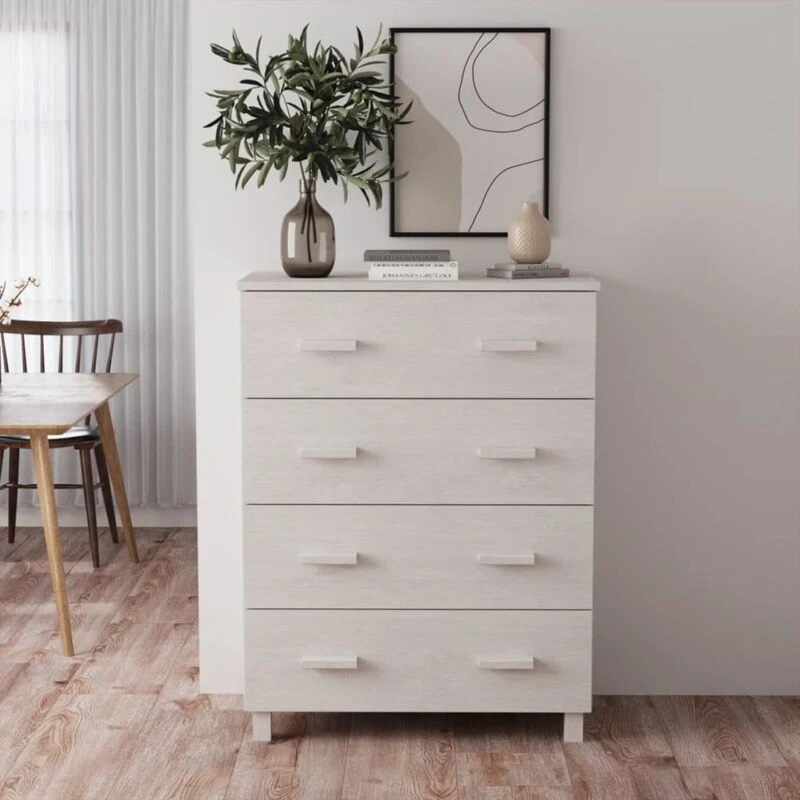 Image of VIDAXL Sideboard hamar White 79x40x103.5cm Solid Wood Pine Vidaxl 8720286817711