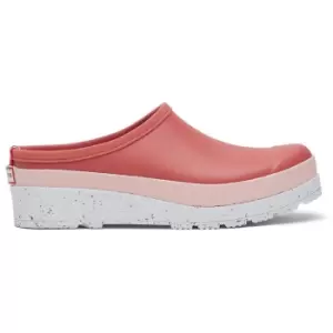 Image of Hunter Womens Play Speckle Sole Clogs Glenmore Rose/Azalea Pink 5