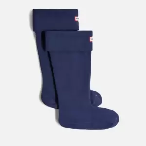 Image of Hunter Womens Recycled Fleece Tall Boot Sock - Navy - XL