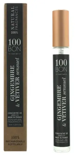 Image of 100 Bon Gingembre and Vetiver Sensuel Eau de Parfum Unisex 10ml