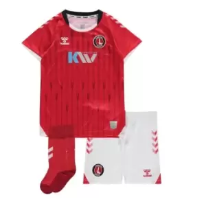 Image of Hummel Charlton Athletic Home Shirt 2021 2022 Childrens - Red