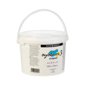 Image of Daler Rowney System 3 Acrylic Paint Titanium White 2.25L