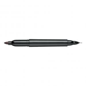 Image of Elite Twin Tip Permanent Marker 1.5mm and 0.4mm Line Black Pack 12