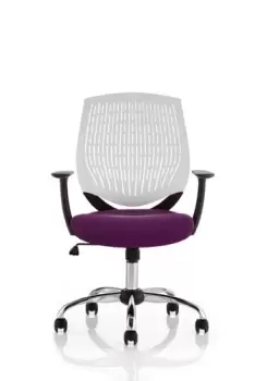 Image of Dura White Back Bespoke Colour Seat Tansy Purple