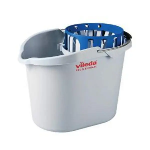 Image of Vileda Supermop Bucket With Funnel Wringer 10 Litre Blue - 0907045 EXR22812CP