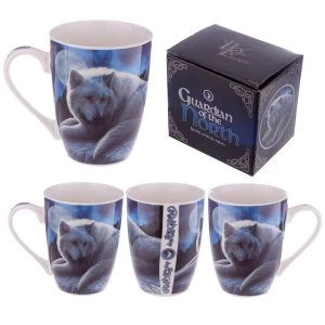 Image of Fantasy Wolf Guardian New Bone China Mug