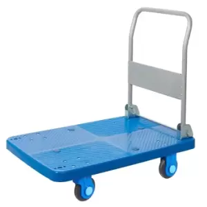 Image of 300kg Two-Tier Platform Trolley with Wire Surrounds - 730 x 900 x 600mm (H x W x D)