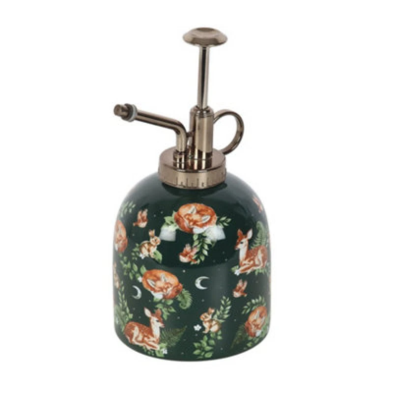 Image of Something Different Something Different Fawn And Friends Forest Ceramic Plant Mister in Bright Green Bright Green One Size Unisex 5063750799506