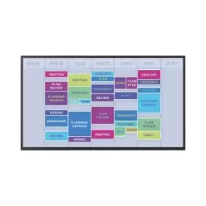 Image of 43&amp;quot; Black Large Format Display 4K Ultra HD 500 cd/m2 24/7 Operation 3x HDMI 1x USB and 1x VGA