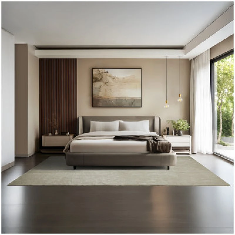 Image of Tectake Rug Zonelle - Short Pile And Ultra-Soft, Rectangular Or Round 200 X 290 Cm - Sand