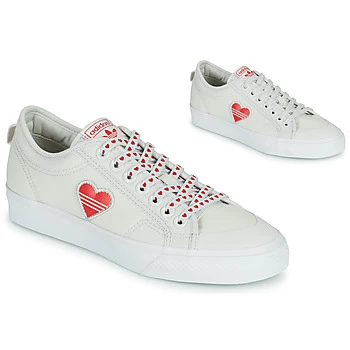 Image of adidas NIZZA TREFOIL W womens Shoes Trainers in White