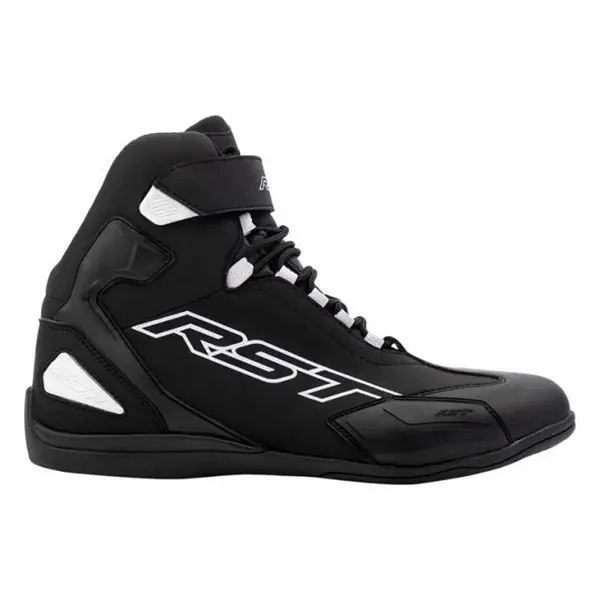 Image of RST Sabre Moto Shoe Mens Ce Boot Black White 41