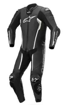 Image of Alpinestars Missile V2 Leather Suit 1 PC Black White 52