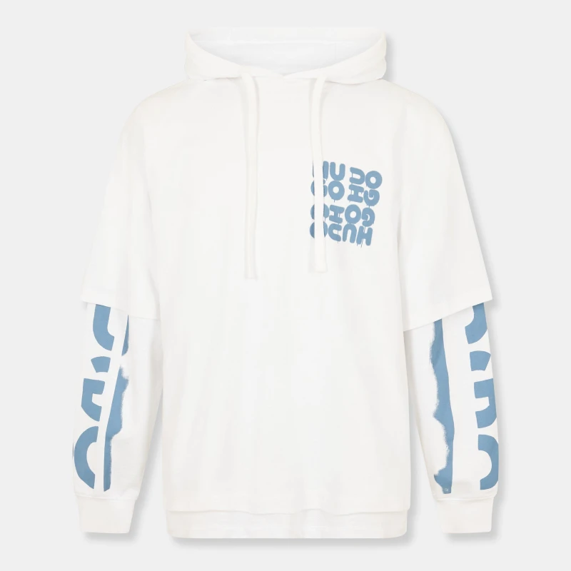 Image of Hugo Mens Devado 01 Hoodie White male M