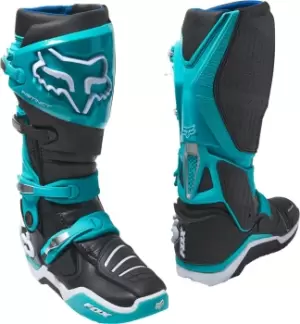 Image of FOX Instinct Motocross Boots, turquoise, Size 46, turquoise, Size 46