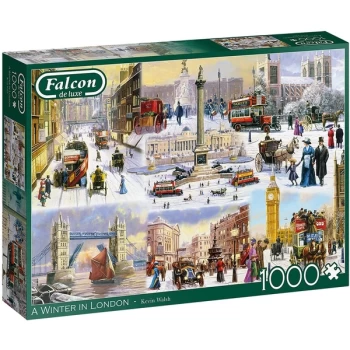 Image of Falcon de luxe A Winter in London Jigsaw Puzzle - 1000 Pieces