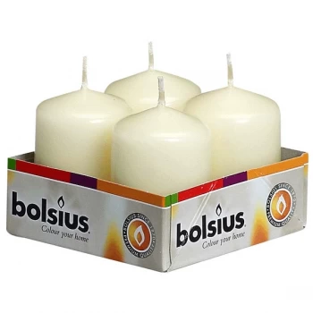 Image of Bolsius Pillar Candle Ivory Box 4