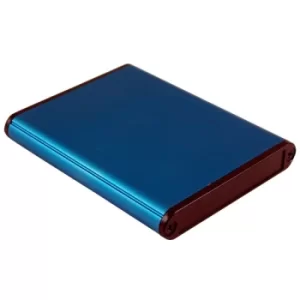 Image of Hammond 1455A802BU Aluminium Enclosure Slimline 80x70x12mm Blue