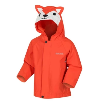 Image of Regatta Kid's Animal Waterproof Shell Character Jacket - Orange