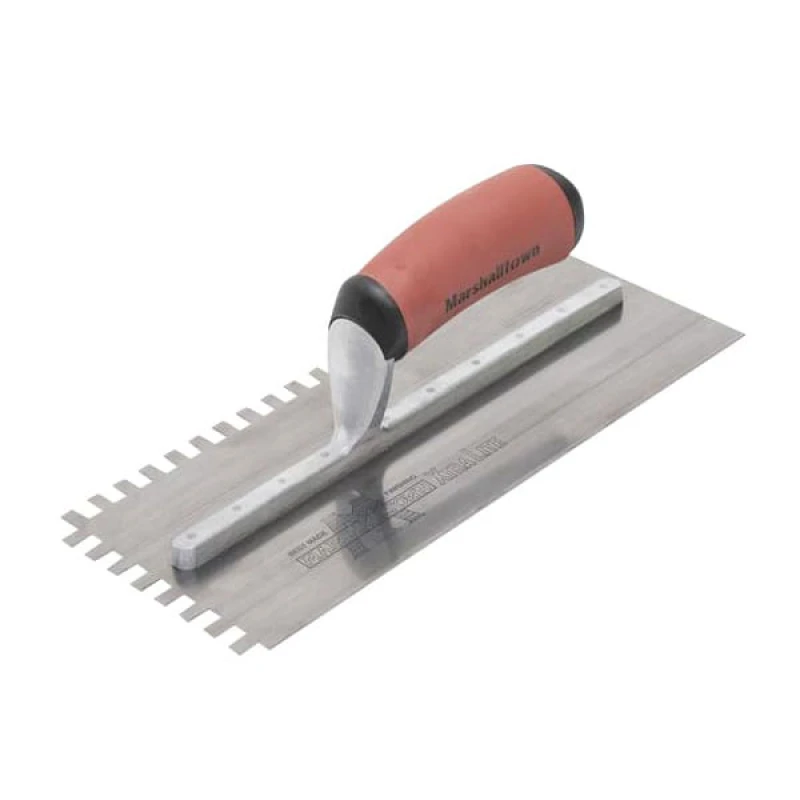 Image of Marshalltown Marshalltown - M5779SSDXH 10mm Stainless Steel Square Notched Trowel DuraSoft M5779SSDXH