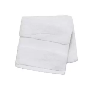 Image of Peacock Blue Hotel Savoy Bath Towel, White