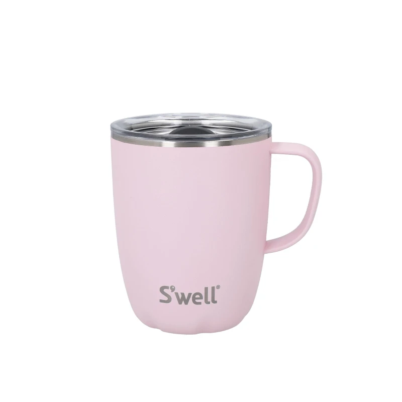 Image of Swell S'well Pink Topaz Mug with Handle, 350ml Pink unisex 350ml