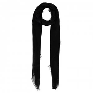 Image of Guess Peony Logo Kefiah Scarf - Black
