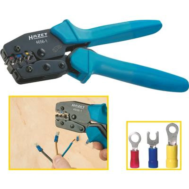 Image of HAZET 4656-1 Crimping Pliers Length: 220mm Crimping Pliers (3222)