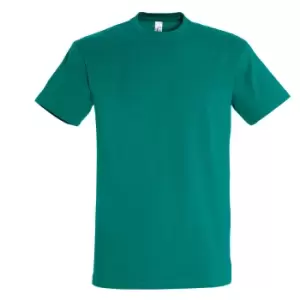 Image of SOLS Mens Imperial Heavyweight Short Sleeve T-Shirt (XXL) (Emerald)