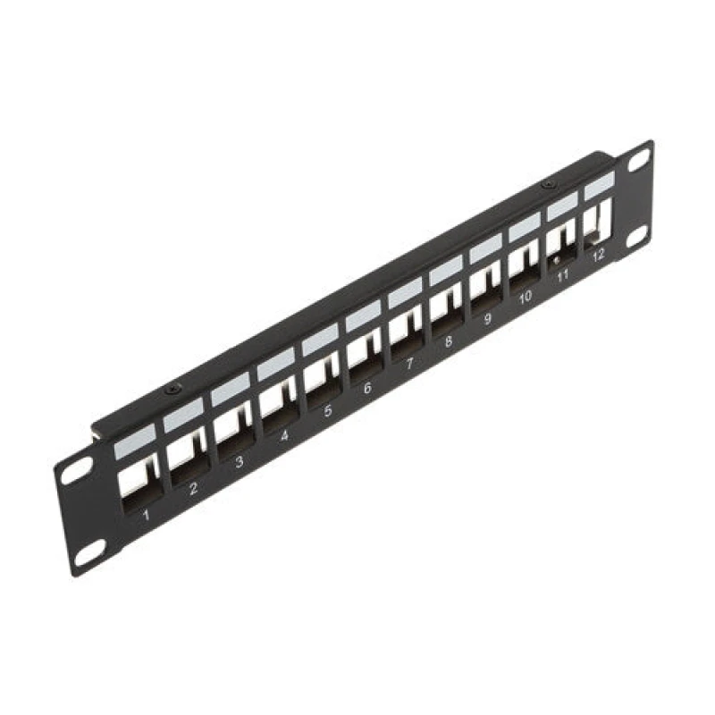 Image of Cablenet Cablenet 1u 10" 12 Port Keystone Patch Panel XXRPNLKS12