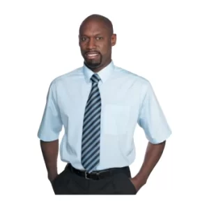 Image of Mens 16.5IN Short Sleeve Light Blue Classic Shirt