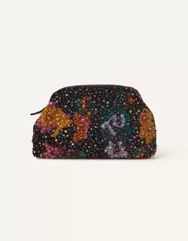 Image of Accessorize Womens Galaxy Embellished Clutch Bag, Size: 29x18cm