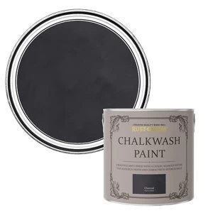 Image of Rust-Oleum Chalkwash Charcoal Flat matt Emulsion Paint 2.5L