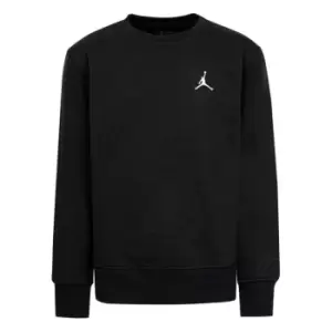 Image of Air Jordan Fleece Crew Sweatshirt Juniors - Black