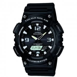 Image of Casio Black Sports' Chronograph Tough Solar Watch - AQ-S810W-1AVEF
