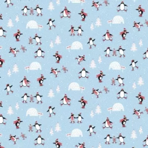 Image of Sass & Belle Skating Penguins Wrapping Paper