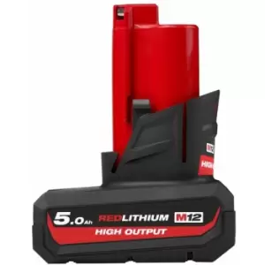 Image of Milwaukee - M12 HB5 High Output 5.0Ah Battery 4932480165